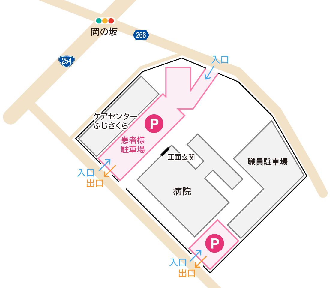 さくら記念病院駐車場